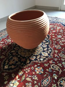 Vaso stile moderno in cotto toscano H 66 cm