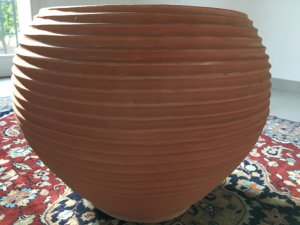 Vaso stile moderno in cotto toscano H 66 cm