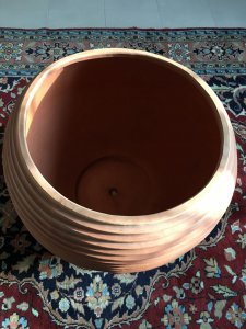 Vaso stile moderno in cotto toscano H 66 cm
