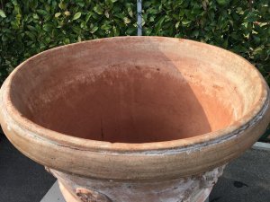 Vaso artistico in cotto toscano Fornace Agresti - Impruneta