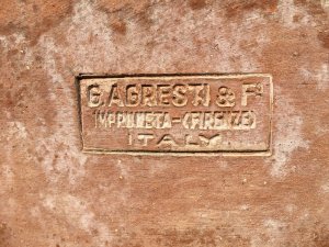 Vaso artistico in cotto toscano Fornace Agresti - Impruneta