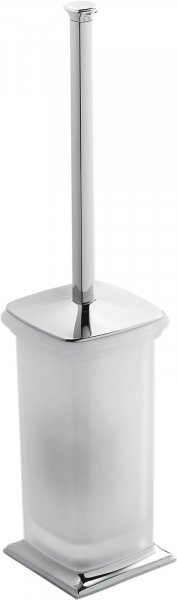 Portofino B3206 Portascopino Appoggio Cromo /vetro Acidato Naturale