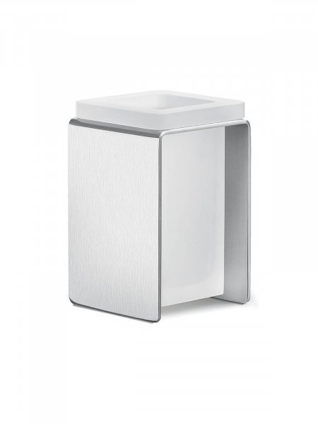 Over B7041 Bicchiere Appoggio Inox/vetro Acidato Naturale