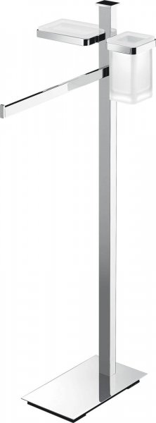 Units B9110 Piantana per Lavabo Cromo /vetro Acidato Naturale