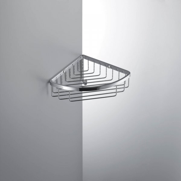 B9616 Angolare Semplice Con Gancio L.24,5cm Cromo