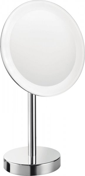 B9750 Specchio Ingranditore Con Led Appoggio Cromo