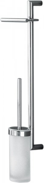 Planets B9823 Colonna Con Portarotolo e Portascopino H.73cm Cromo
