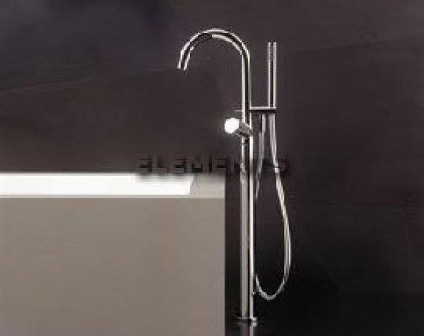 3780B Suite Parte Esterna Miscelatore Vasca Pavimento Cromo