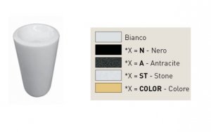FLUID LAVABO  FREESTANDING  CENTR. 45x45 Ceramica Cielo CCI_FLFREEC
