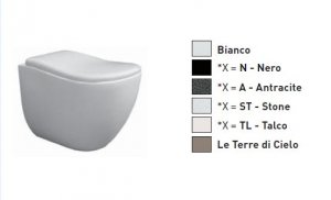 FLUID WC A TERRA  BIFUNZIONALE 37 PER 53 4,5lt Ceramica Cielo CCI_FLVA