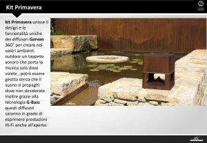 Kit Primavera: l'audio per il tuo giardino