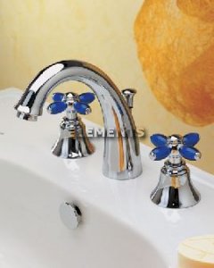 Lavabo 3 Fori Canna Alta Primavera Cromo