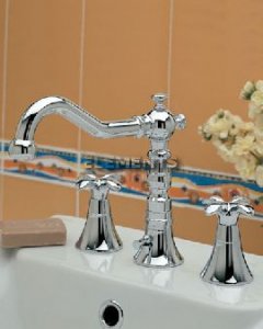 Lavabo 3 Fori Canna Antica Palma Cromo