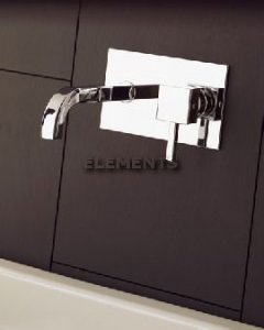 Lavabo A Muro Quadrato Canna Corta X-change Mono Maniglia Quadr S