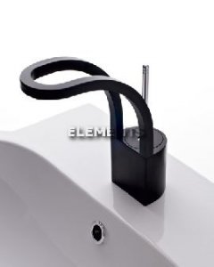 Lavabo Medio Leva Philo Serie Philo Nero/ Cromo