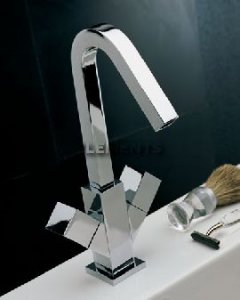 Lavabo Monoforo Canna Alta Xchange Nichel Spazzolato