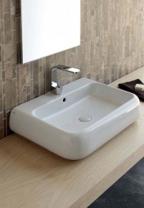 Shui Lavabo Sospeso o Appoggio (66×48,5X15 h) Ceramica Cielo CCI_SHLS66