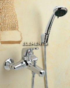 Miscelatore Monocomando Esterno Vasca Maniglia Fly Verde Sat. Serie Si Cromo