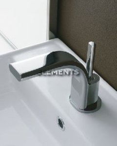 Miscelatore Monocomando Lavabo Serie Pao Joystick Nichel Spazzolato