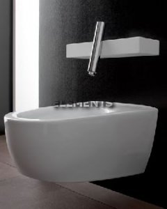 Monocomando Bidet Serie Blok Cartuccia Progressiva Nichel Sp