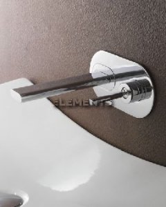 Monocomando Lavabo A Parete Bocca Corta Pao Joystick Nichel Spazz