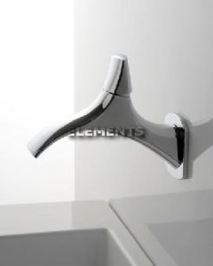 Monocomando Lavabo A Parete Hedo' Nichel Spazzolato