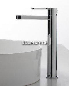 Monocomando Lavabo Alto Klab Nero/ Cromo