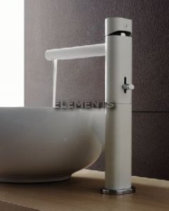 Monocomando Lavabo Alto Pao Nero/ Cromo