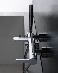 Monocomando Vasca A Parete Klab Bianco/ Cromo