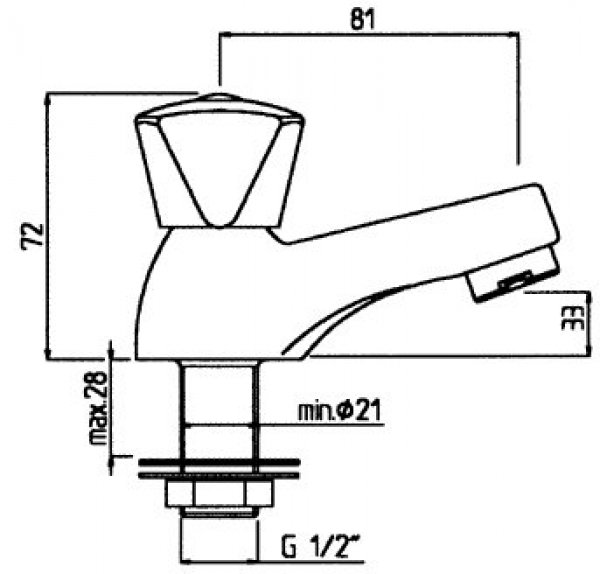 Et090 Etoile Rubinetto Lavabo ¸1/2