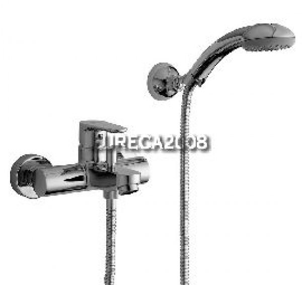 Gr023 Green Miscelatore Vasca/doccia Con Doccia + Supporto Snodato Cromo