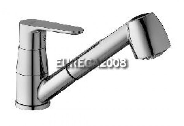 Gr183 Green Miscelatore Monocomando Lavello Con Doccia Cromo