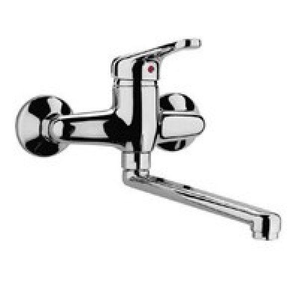Nt161 Nettuno Miscelatore Monocomando Lavello Parete Cromo