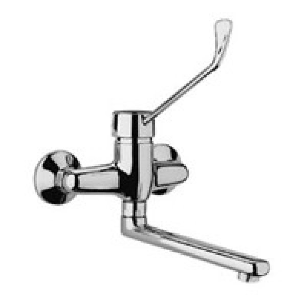 Nt302 Nettuno Miscelatore Lavello Parete +leva Clin. Cromo