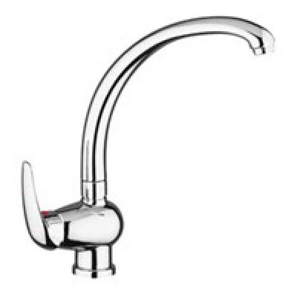 Pi181 Pinguino Miscelatore Lavello Cromo