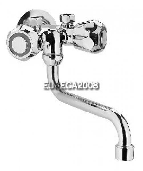 Zacc005 Gruppo Monoforo per Scaldabagno Con Tubi Cromo