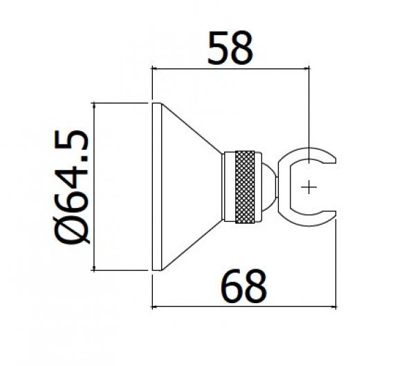 Zsup007 Supporto Duple per Estensibile Ott. Cromo