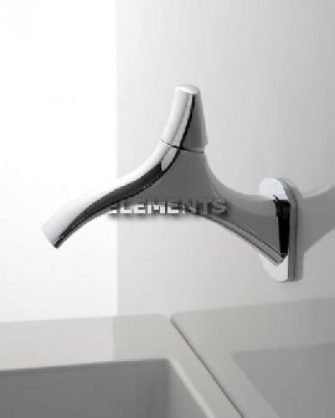 Monocomando Lavabo A Parete Hedo' Bianco/ Cromo