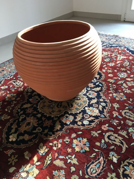 Vaso stile moderno in cotto toscano H 66 cm