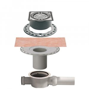 Scarico orizzontale con sifone per doccia KERDI-DRAIN KD BH 50GV