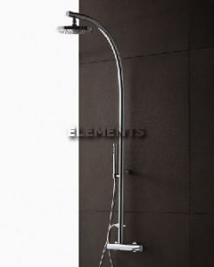 Set Doccia Esterno Tondo Con Parti In Abs Serie Accessori Ni