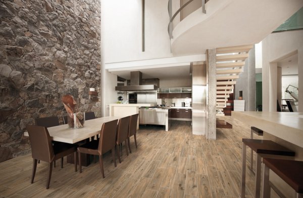 Pavimento in gres porcellanato f.to 15x60 cm mod. Sherwood