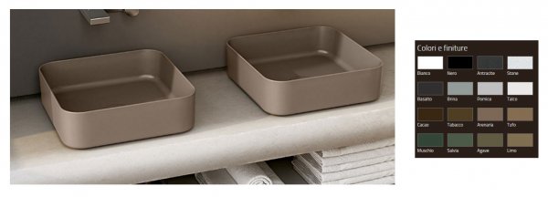SHUI COMFORT LAVABO 40 PER 40 Ceramica Cielo CCI_SHCOLAQ40