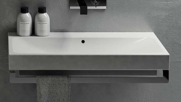 SMILE LAVABO SQUARE 100x48 BN LUC. Ceramica Cielo CCI_SMLA100