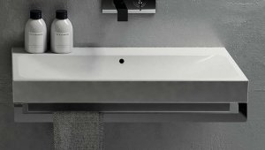 SMILE LAVABO SQUARE 100x48 BN LUC. Ceramica Cielo CCI_SMLA100