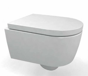 SMILE WC  SOSPESO MINI  CON FISSAGGI  48x35 4,5lt Ceramica Cielo CCI_SMVSR