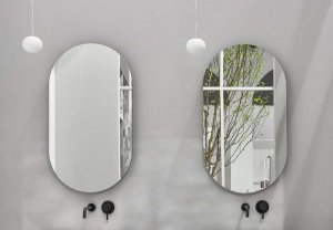 Specchio Ovale Ceramica Cielo Serie I Catini
